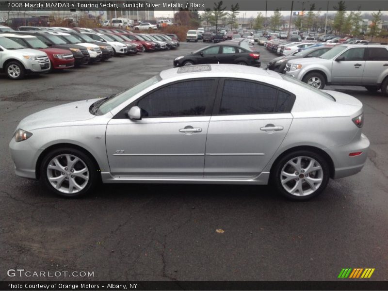Sunlight Silver Metallic / Black 2008 Mazda MAZDA3 s Touring Sedan