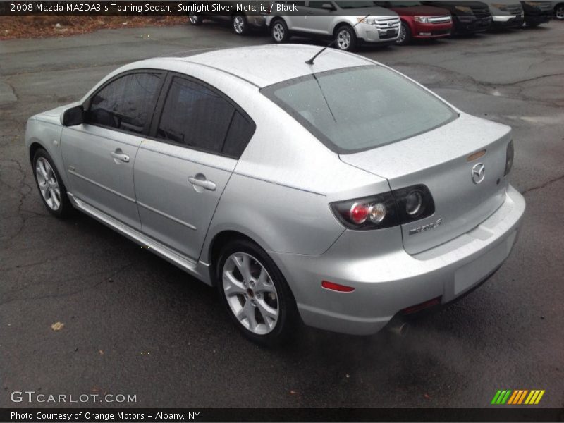 Sunlight Silver Metallic / Black 2008 Mazda MAZDA3 s Touring Sedan