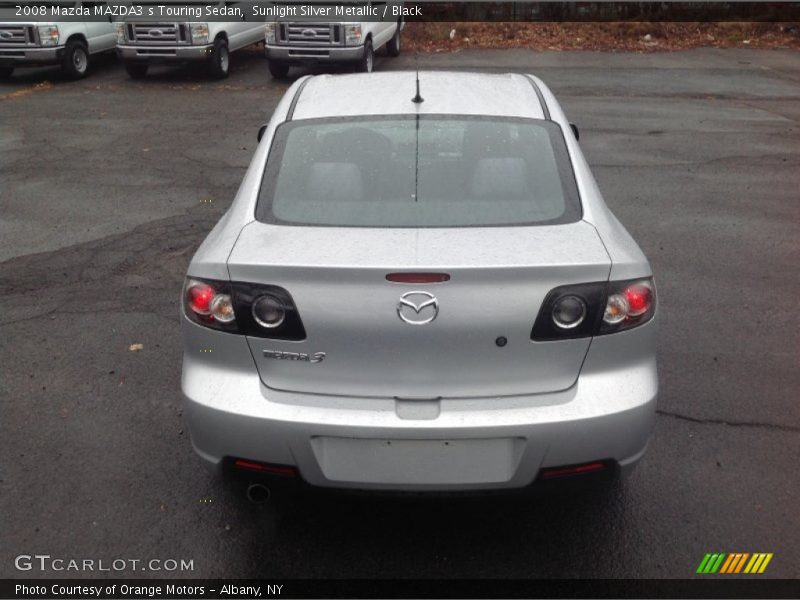 Sunlight Silver Metallic / Black 2008 Mazda MAZDA3 s Touring Sedan