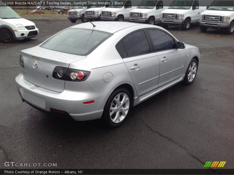 Sunlight Silver Metallic / Black 2008 Mazda MAZDA3 s Touring Sedan