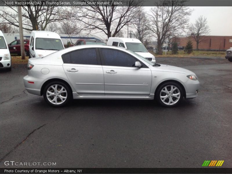 Sunlight Silver Metallic / Black 2008 Mazda MAZDA3 s Touring Sedan