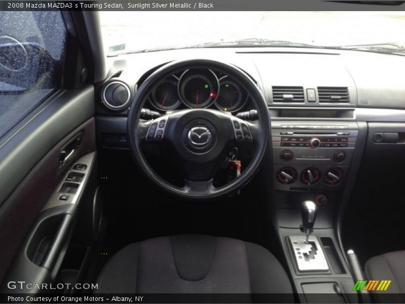 Sunlight Silver Metallic / Black 2008 Mazda MAZDA3 s Touring Sedan