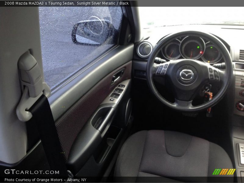 Sunlight Silver Metallic / Black 2008 Mazda MAZDA3 s Touring Sedan
