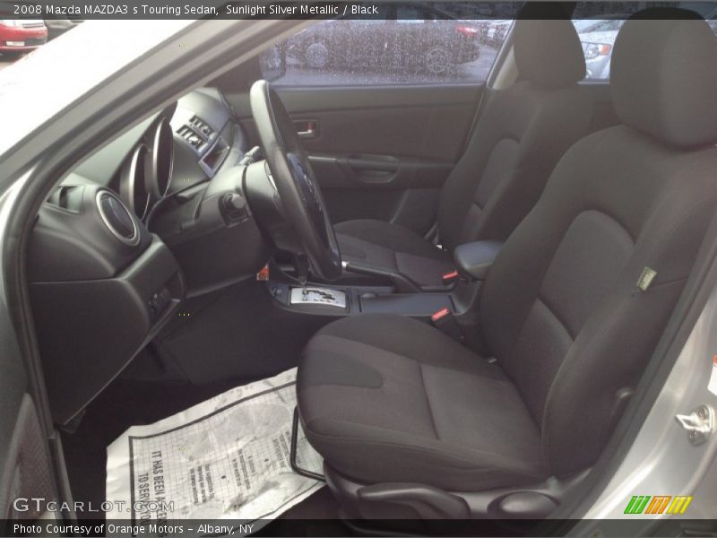 Sunlight Silver Metallic / Black 2008 Mazda MAZDA3 s Touring Sedan