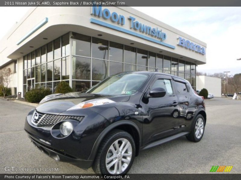 Sapphire Black / Black/Red w/Silver Trim 2011 Nissan Juke SL AWD