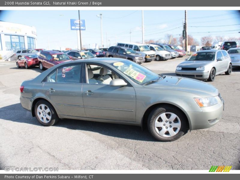 Natural Khaki Green / Beige 2008 Hyundai Sonata GLS
