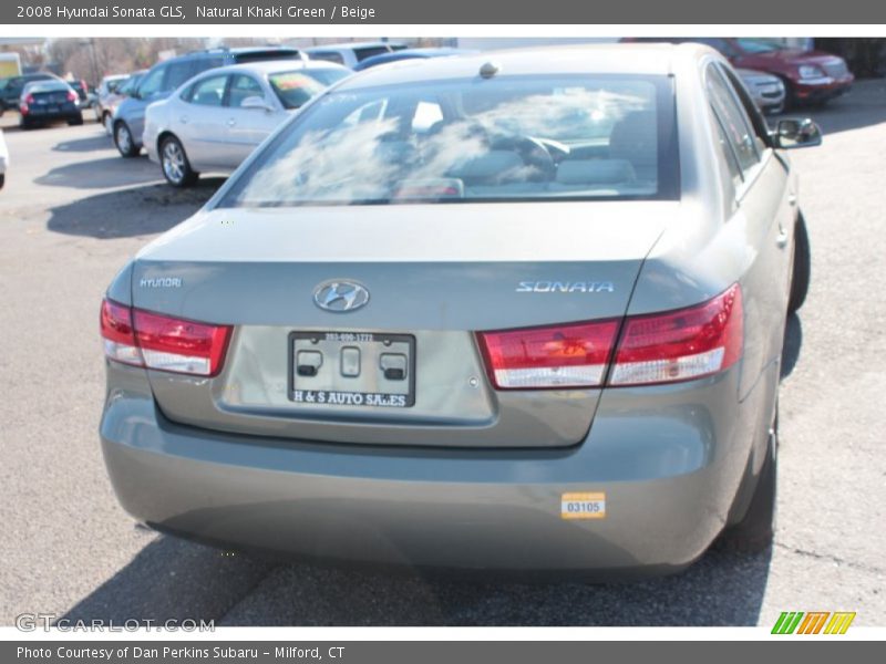 Natural Khaki Green / Beige 2008 Hyundai Sonata GLS
