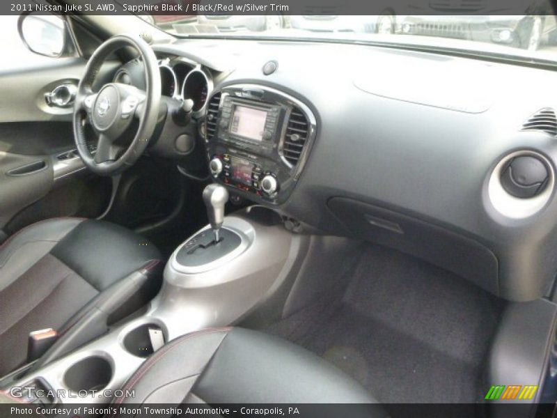 Sapphire Black / Black/Red w/Silver Trim 2011 Nissan Juke SL AWD
