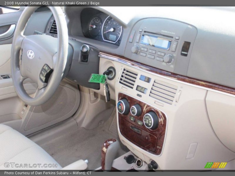 Natural Khaki Green / Beige 2008 Hyundai Sonata GLS