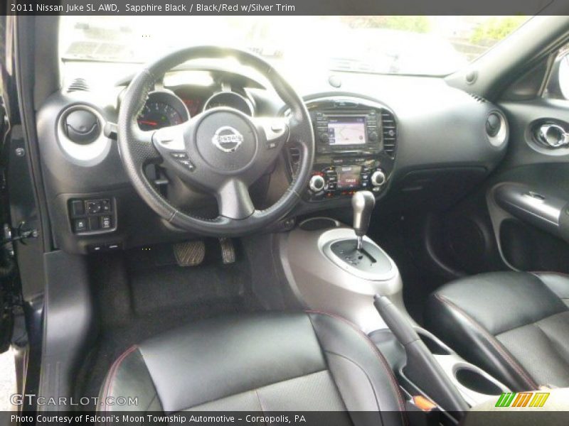 Sapphire Black / Black/Red w/Silver Trim 2011 Nissan Juke SL AWD