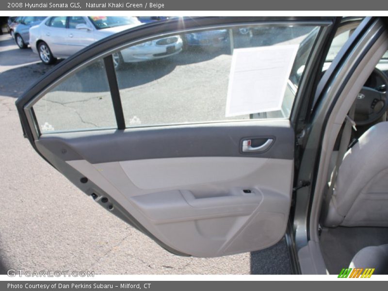 Natural Khaki Green / Beige 2008 Hyundai Sonata GLS