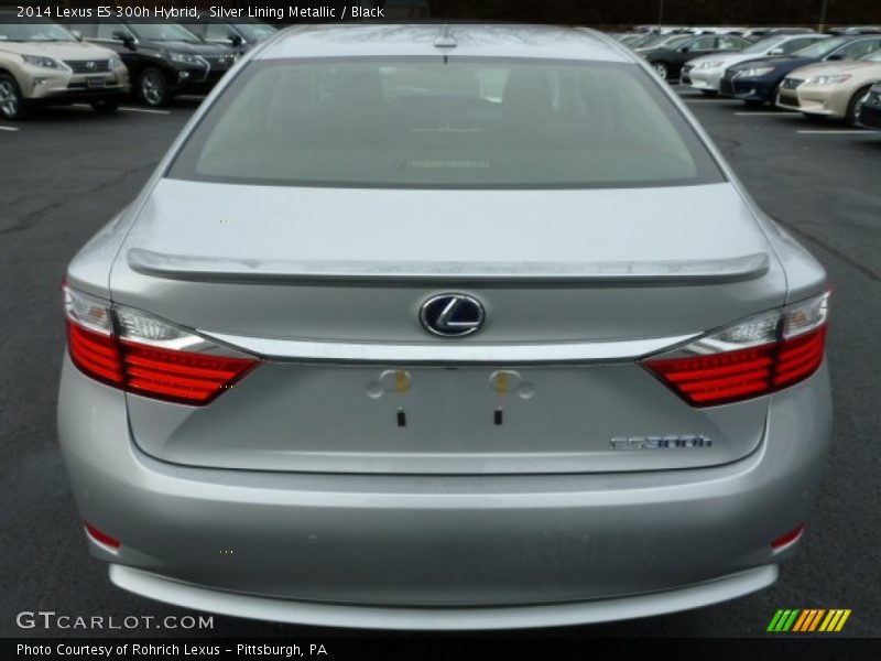 Silver Lining Metallic / Black 2014 Lexus ES 300h Hybrid