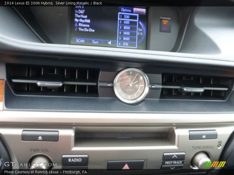 Silver Lining Metallic / Black 2014 Lexus ES 300h Hybrid
