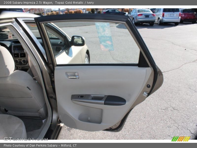 Topaz Gold Metallic / Ivory 2008 Subaru Impreza 2.5i Wagon