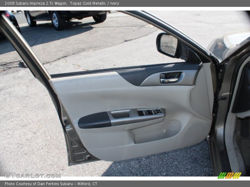 Topaz Gold Metallic / Ivory 2008 Subaru Impreza 2.5i Wagon