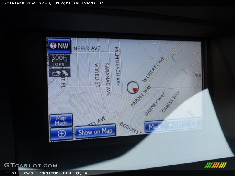 Fire Agate Pearl / Saddle Tan 2014 Lexus RX 450h AWD