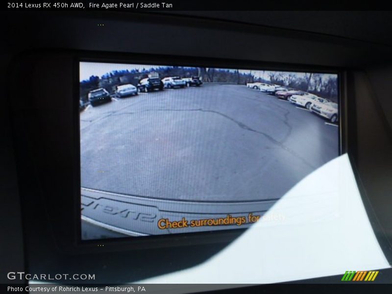 Fire Agate Pearl / Saddle Tan 2014 Lexus RX 450h AWD