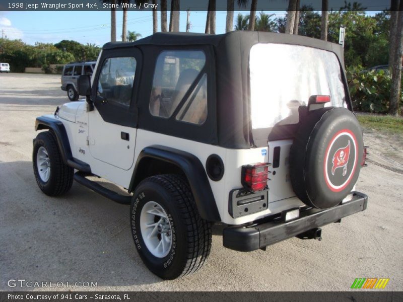 Stone White / Gray 1998 Jeep Wrangler Sport 4x4