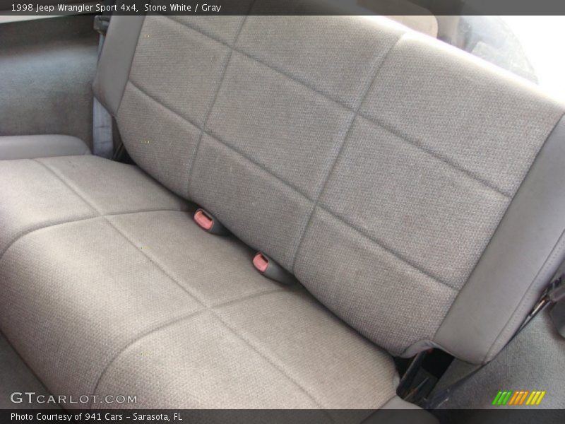 Stone White / Gray 1998 Jeep Wrangler Sport 4x4