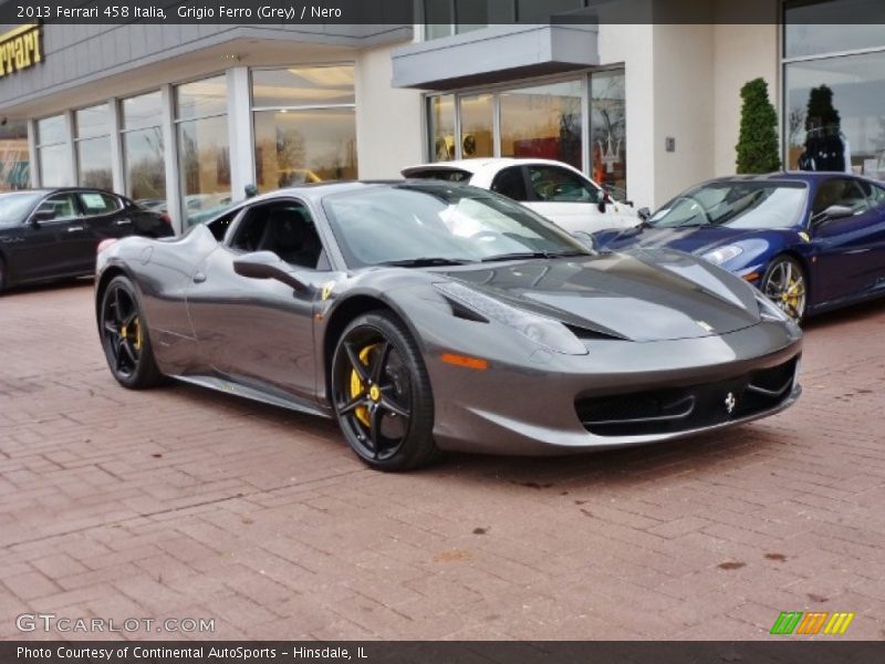 Grigio Ferro (Grey) / Nero 2013 Ferrari 458 Italia