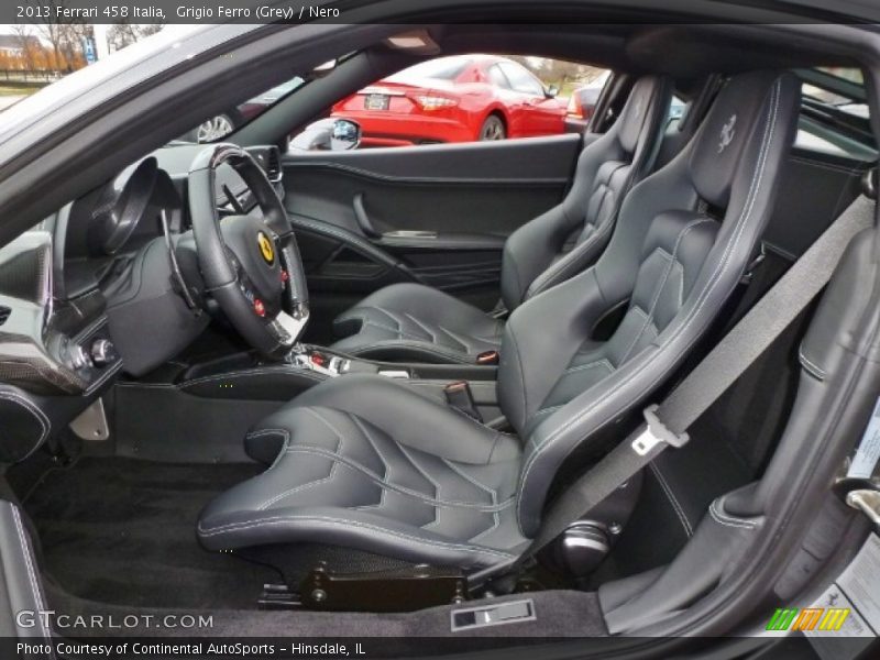 Front Seat of 2013 458 Italia