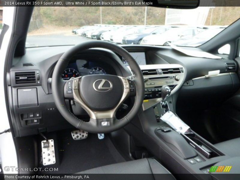 Dashboard of 2014 RX 350 F Sport AWD