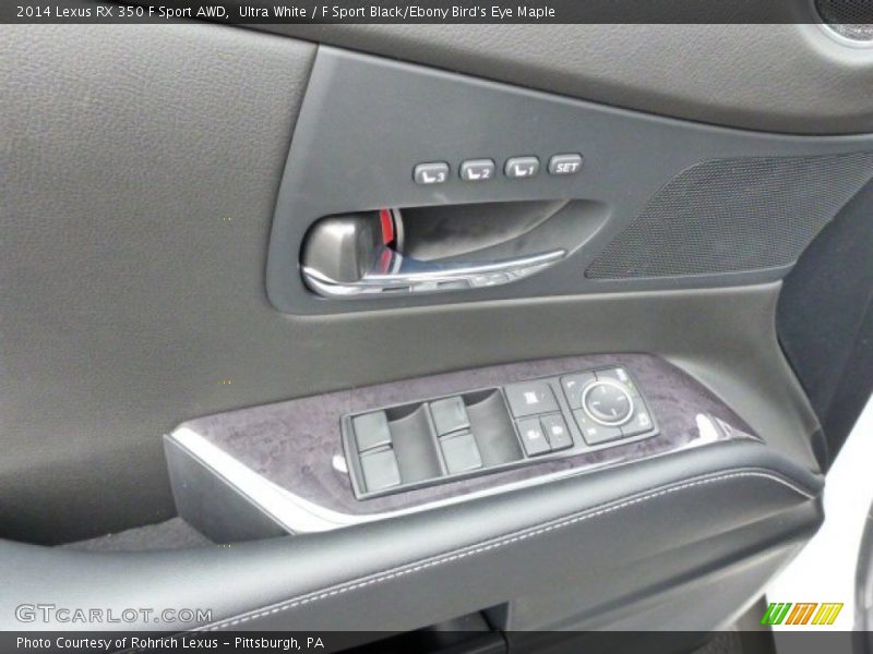 Ultra White / F Sport Black/Ebony Bird's Eye Maple 2014 Lexus RX 350 F Sport AWD