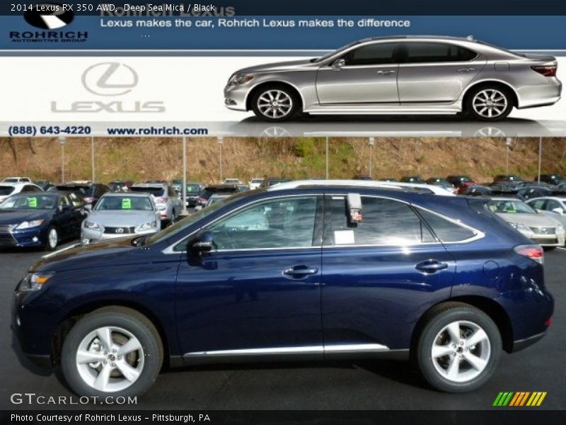 Deep Sea Mica / Black 2014 Lexus RX 350 AWD