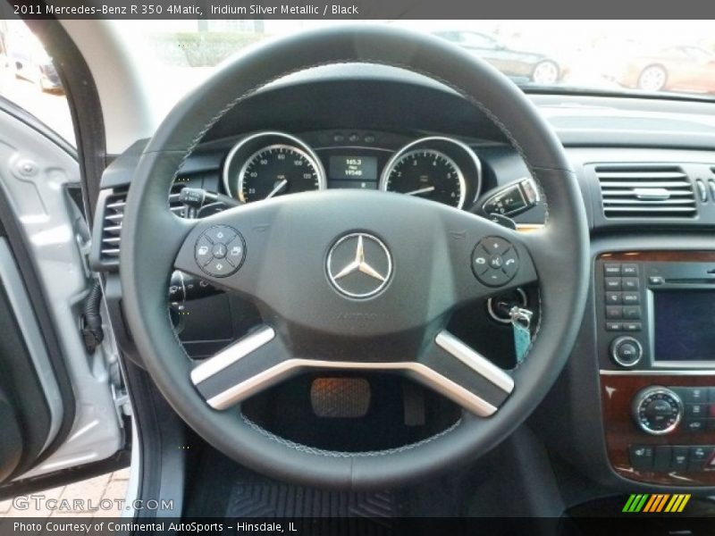 Iridium Silver Metallic / Black 2011 Mercedes-Benz R 350 4Matic