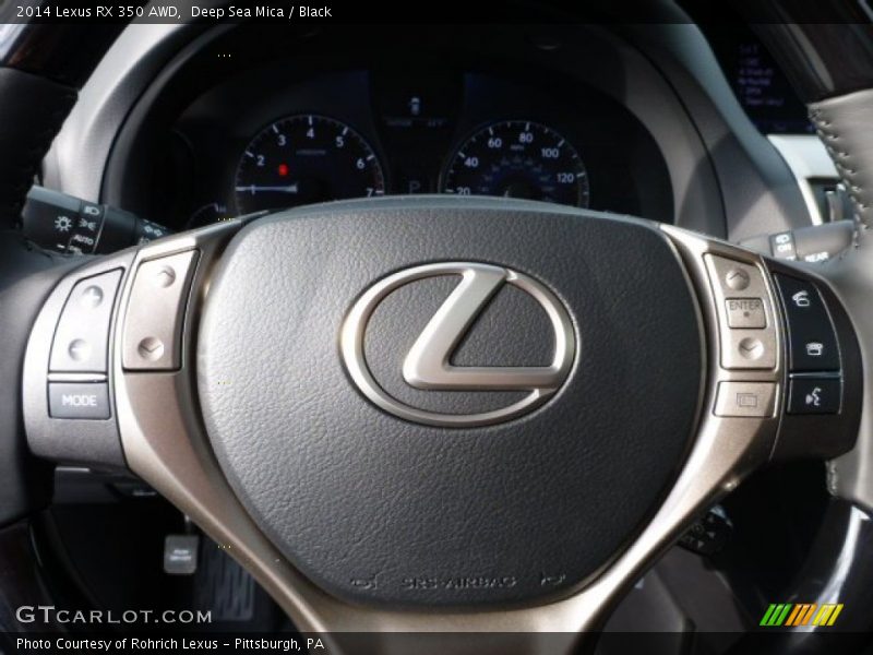 Deep Sea Mica / Black 2014 Lexus RX 350 AWD