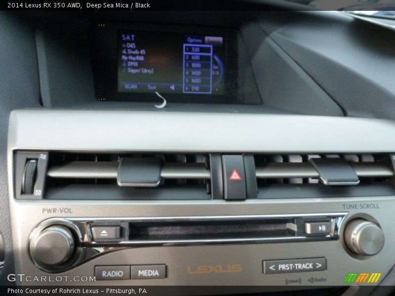 Deep Sea Mica / Black 2014 Lexus RX 350 AWD