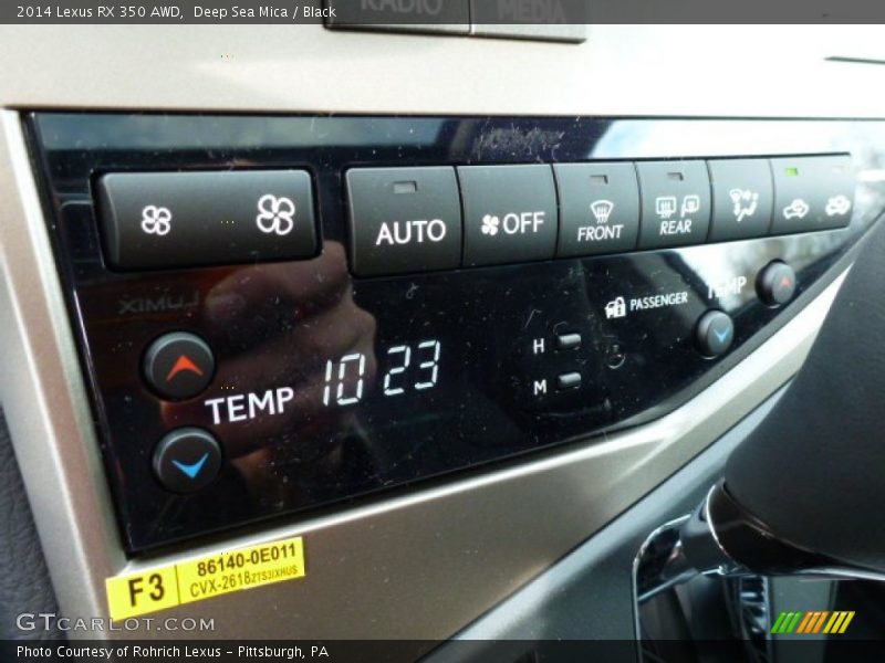 Deep Sea Mica / Black 2014 Lexus RX 350 AWD