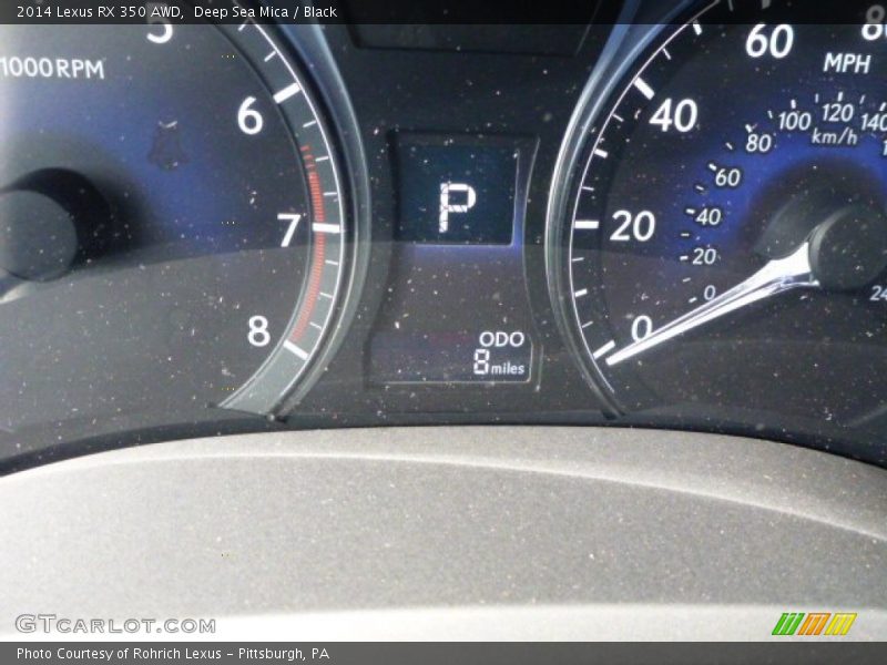 Deep Sea Mica / Black 2014 Lexus RX 350 AWD