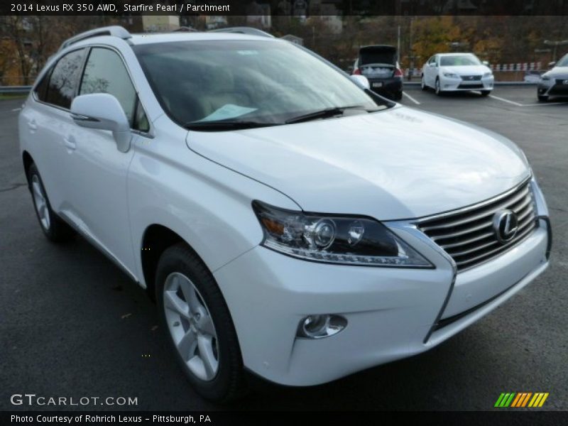 Starfire Pearl / Parchment 2014 Lexus RX 350 AWD