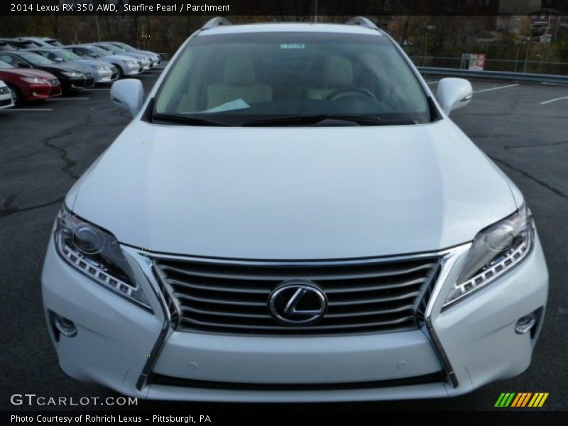 Starfire Pearl / Parchment 2014 Lexus RX 350 AWD