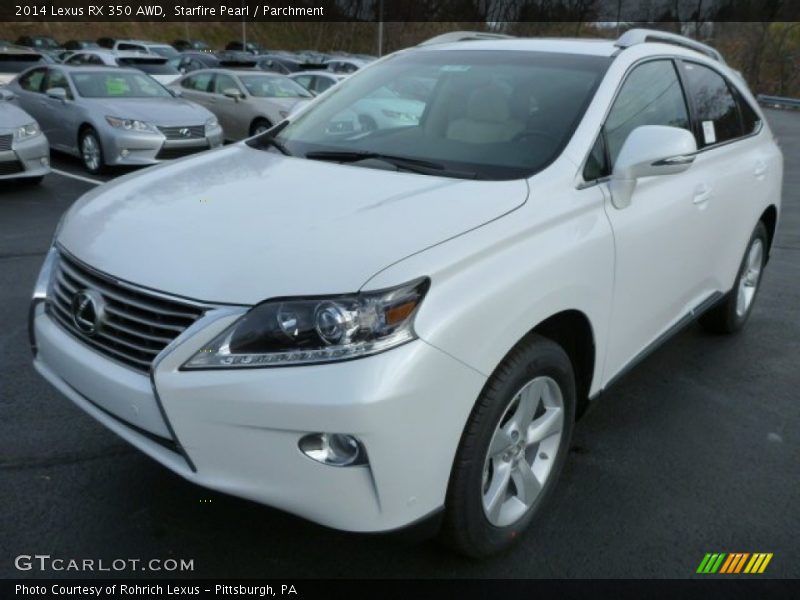 Starfire Pearl / Parchment 2014 Lexus RX 350 AWD