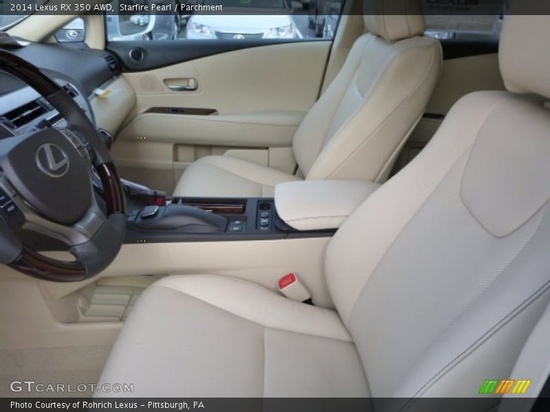 Starfire Pearl / Parchment 2014 Lexus RX 350 AWD