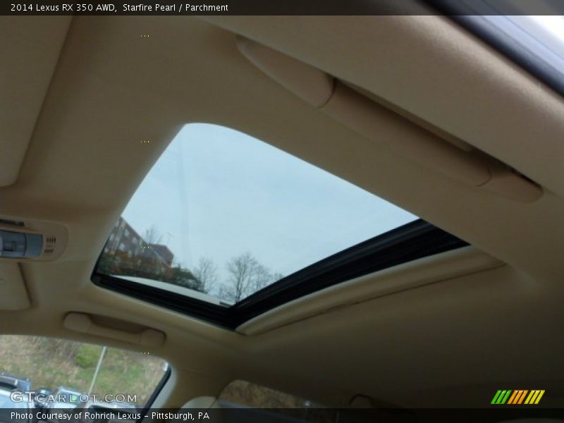 Starfire Pearl / Parchment 2014 Lexus RX 350 AWD
