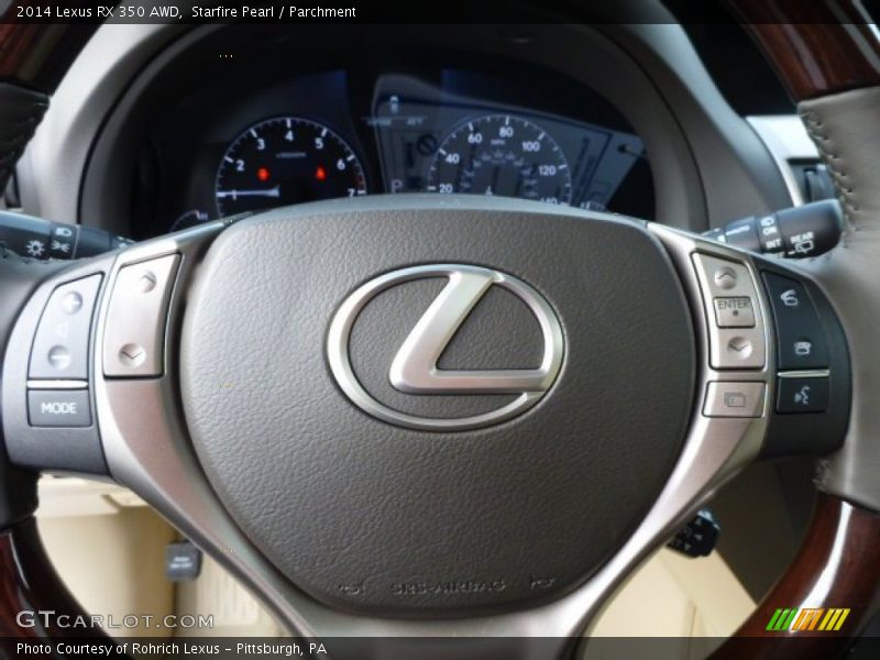 Starfire Pearl / Parchment 2014 Lexus RX 350 AWD