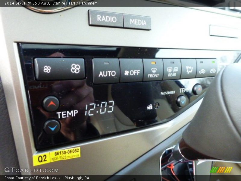 Starfire Pearl / Parchment 2014 Lexus RX 350 AWD