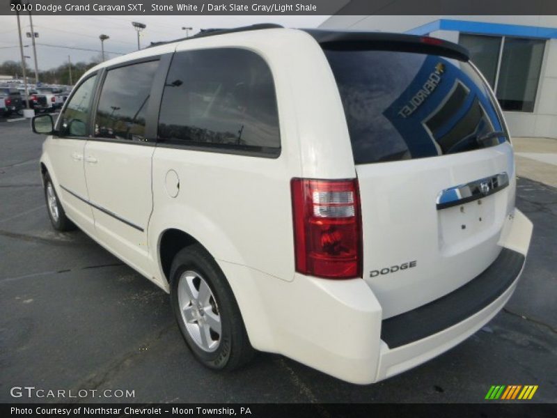 Stone White / Dark Slate Gray/Light Shale 2010 Dodge Grand Caravan SXT