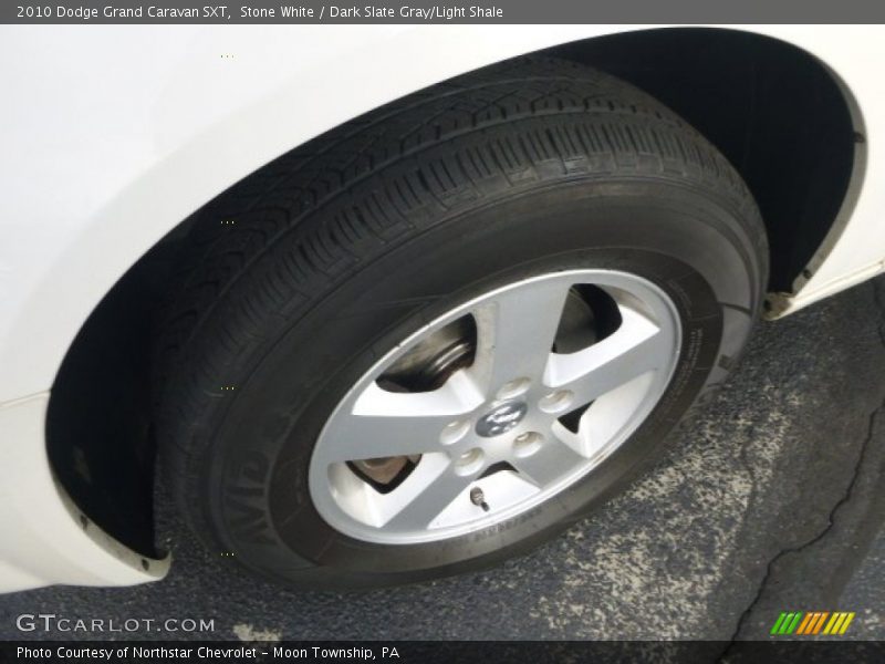 Stone White / Dark Slate Gray/Light Shale 2010 Dodge Grand Caravan SXT