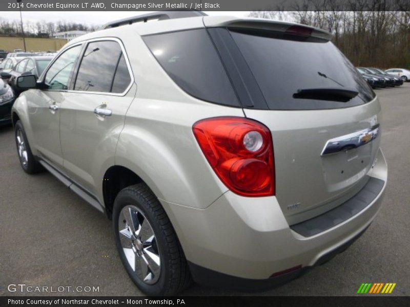 Champagne Silver Metallic / Jet Black 2014 Chevrolet Equinox LT AWD