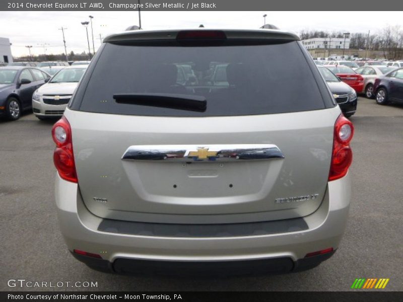 Champagne Silver Metallic / Jet Black 2014 Chevrolet Equinox LT AWD