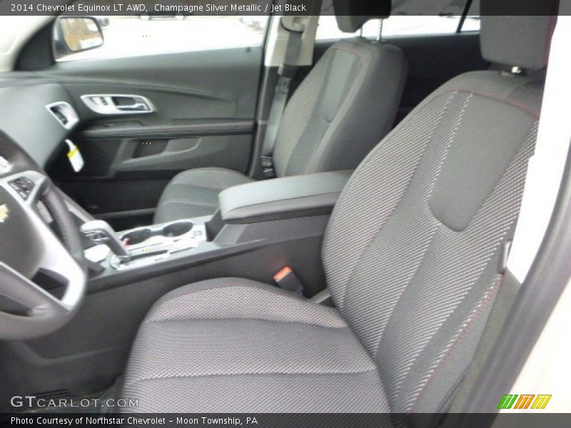 Champagne Silver Metallic / Jet Black 2014 Chevrolet Equinox LT AWD