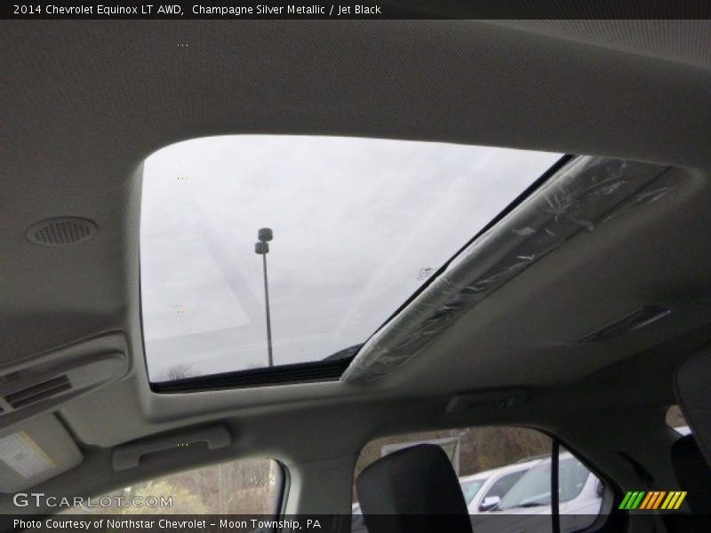 Champagne Silver Metallic / Jet Black 2014 Chevrolet Equinox LT AWD