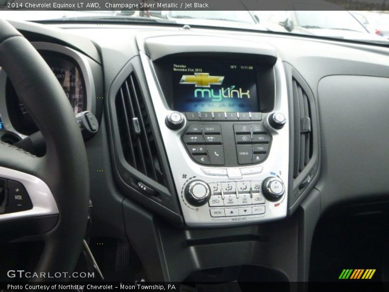 Champagne Silver Metallic / Jet Black 2014 Chevrolet Equinox LT AWD