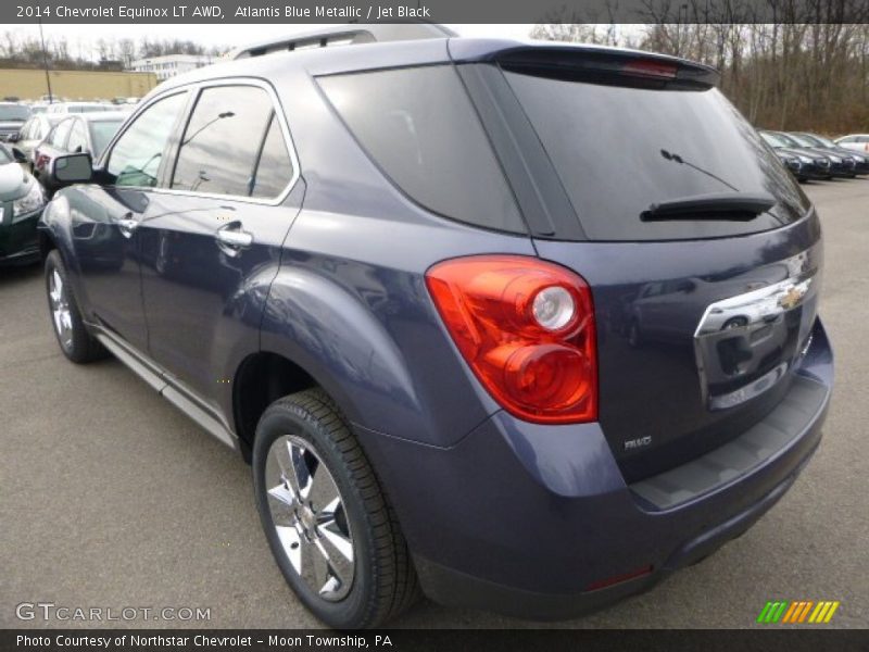 Atlantis Blue Metallic / Jet Black 2014 Chevrolet Equinox LT AWD