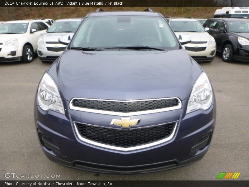 Atlantis Blue Metallic / Jet Black 2014 Chevrolet Equinox LT AWD
