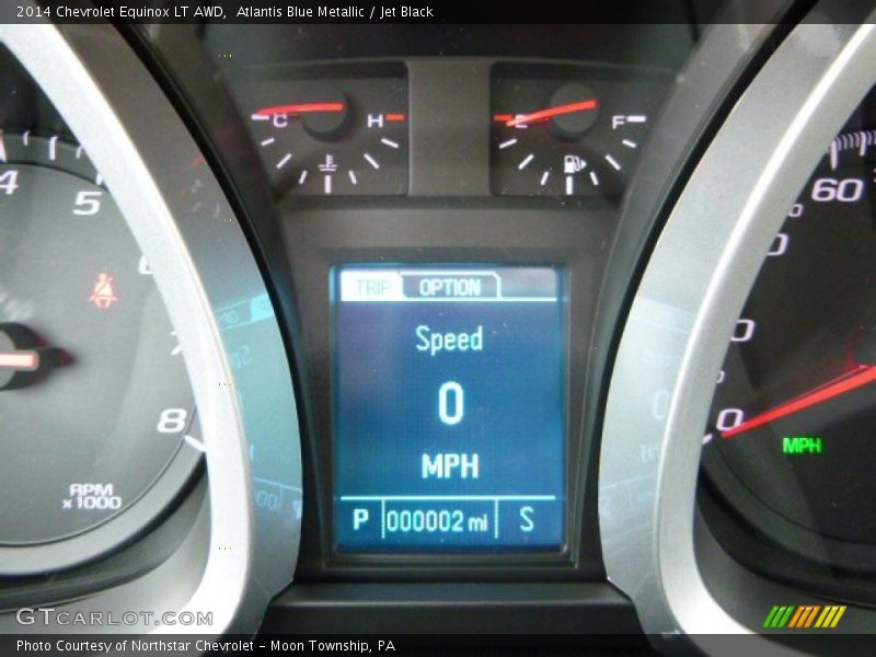 Atlantis Blue Metallic / Jet Black 2014 Chevrolet Equinox LT AWD